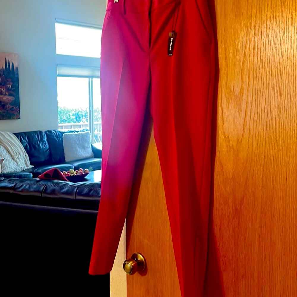 Red pants, Express, never worn, ankle
